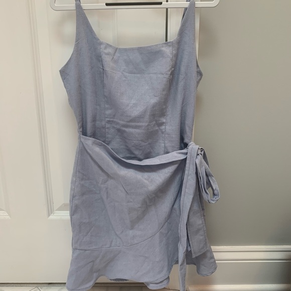 Cottage Hill Mini Dress Baby Blue - Princess Polly - Picture 2 of 3